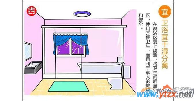 超全卫浴间<a href='http://www.ytzx.net/category/list-32.html' target='_blank'><u>风水</u></a>宜忌,赶紧收着!
