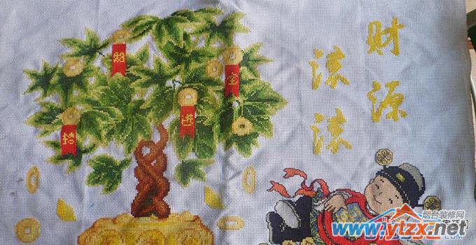 财源滚滚十字绣的寓意与<a href='http://www.ytzx.net/category/list-32.html' target='_blank'><u>风水</u></a>讲究